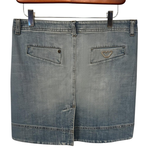 AJ Armani Jeans Women's Denim Mini Skirt Blue Size 10