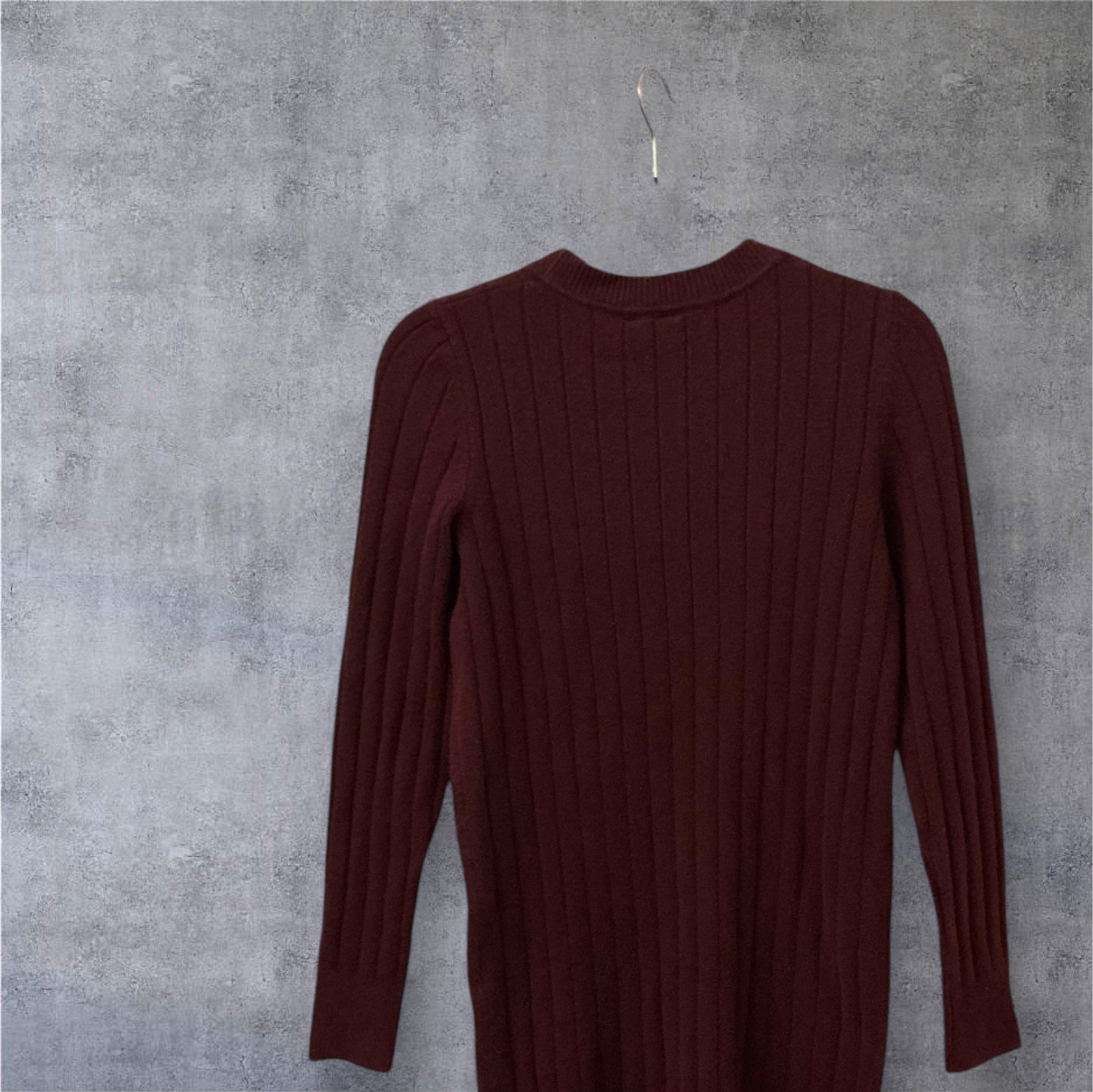 GAP Ribbed Knit Sweater Dress – Burgundy Maroon – Size XS