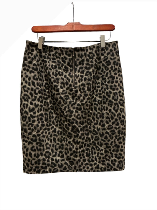 Cabi Leopard Print Pencil Skirt Size 4