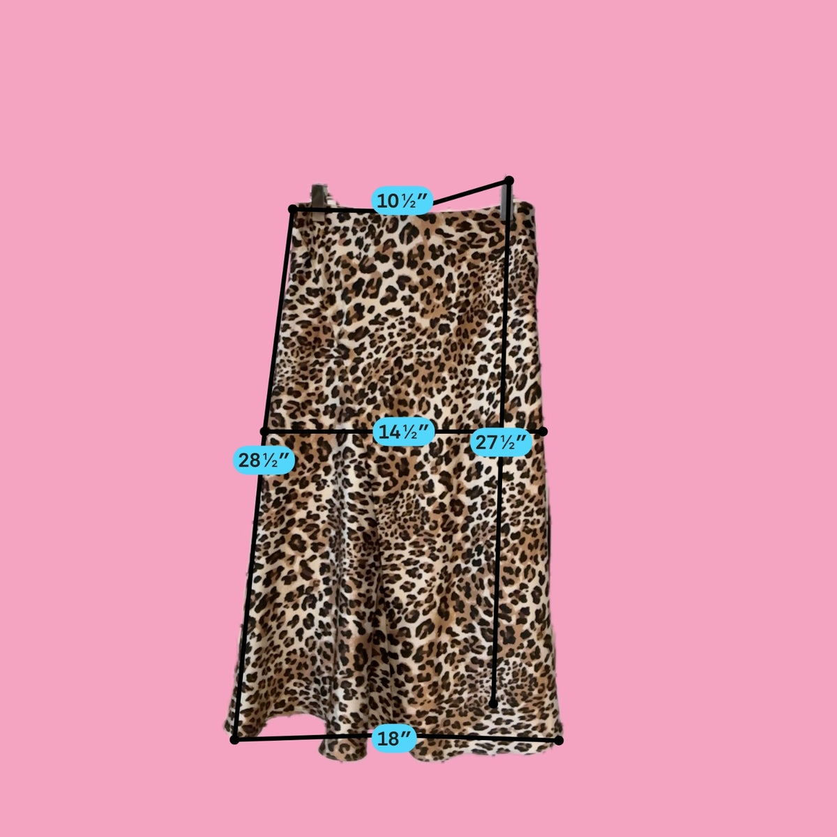 Revolve Majorelle Kara Skirt Leopard Print Lined Zip Size S
