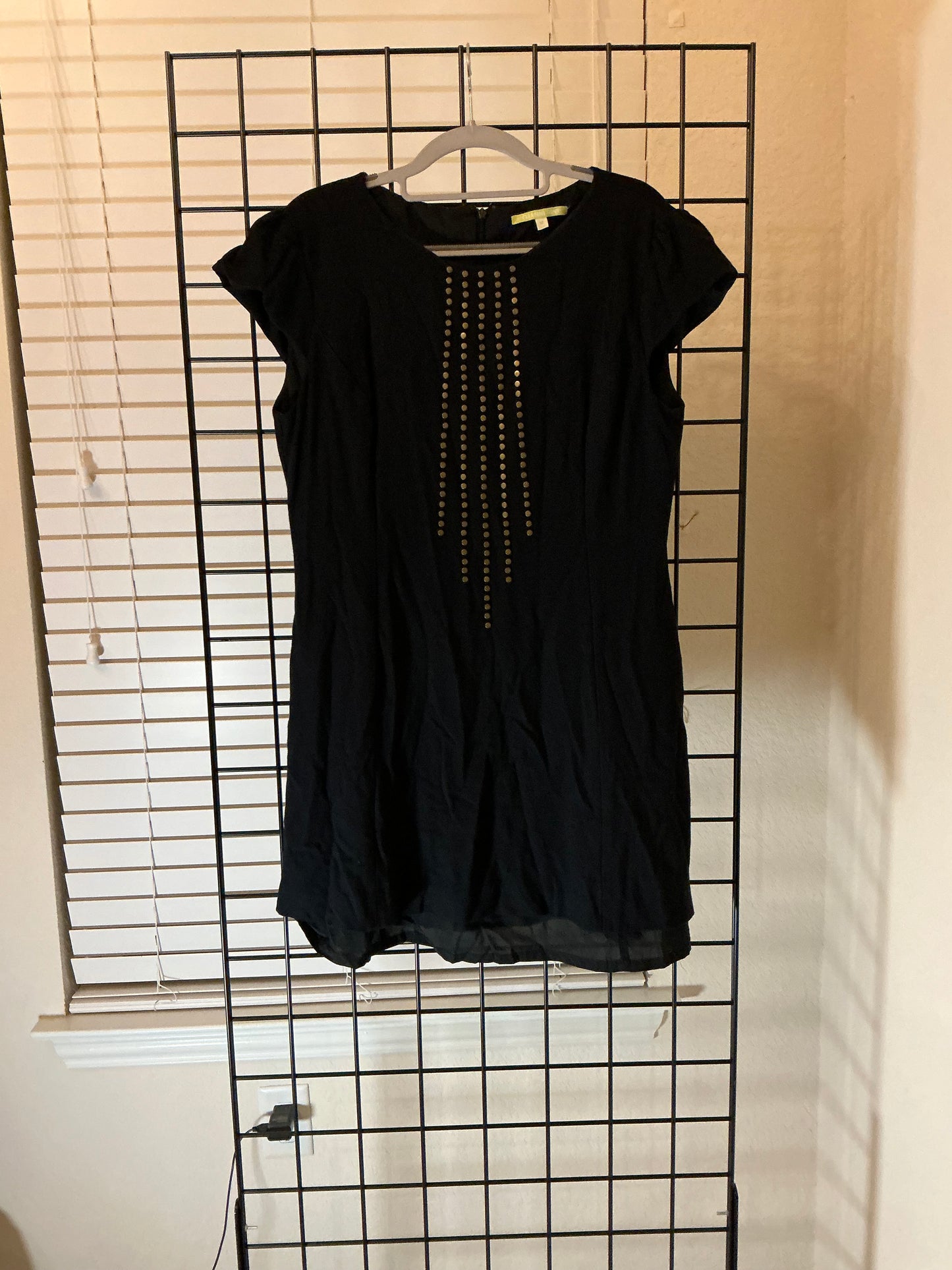 Gianni Bini Black Studded Mini Dress – Size 12