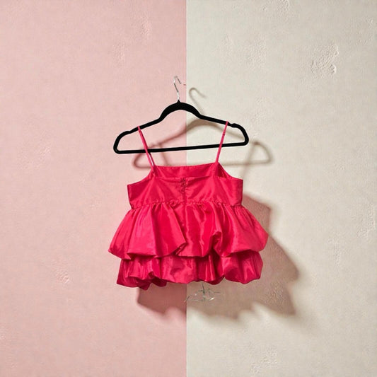 A New Day Fuchsia Layered spaghetti strap top
