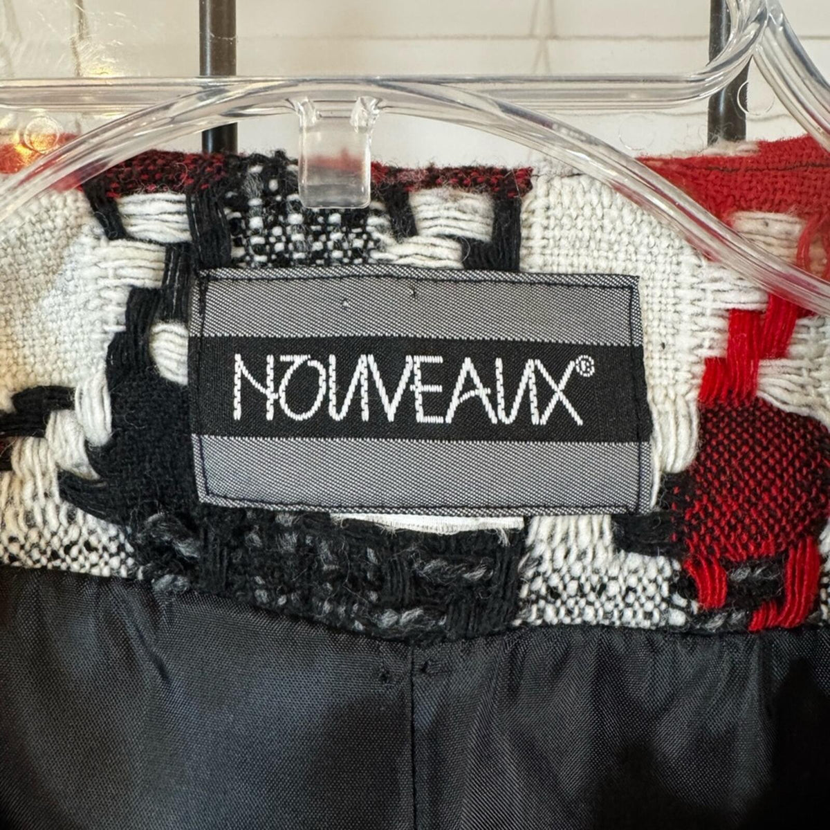 Vintage 80’s Nouveaux Bold Graphic Skirt Suit Set Career chic
