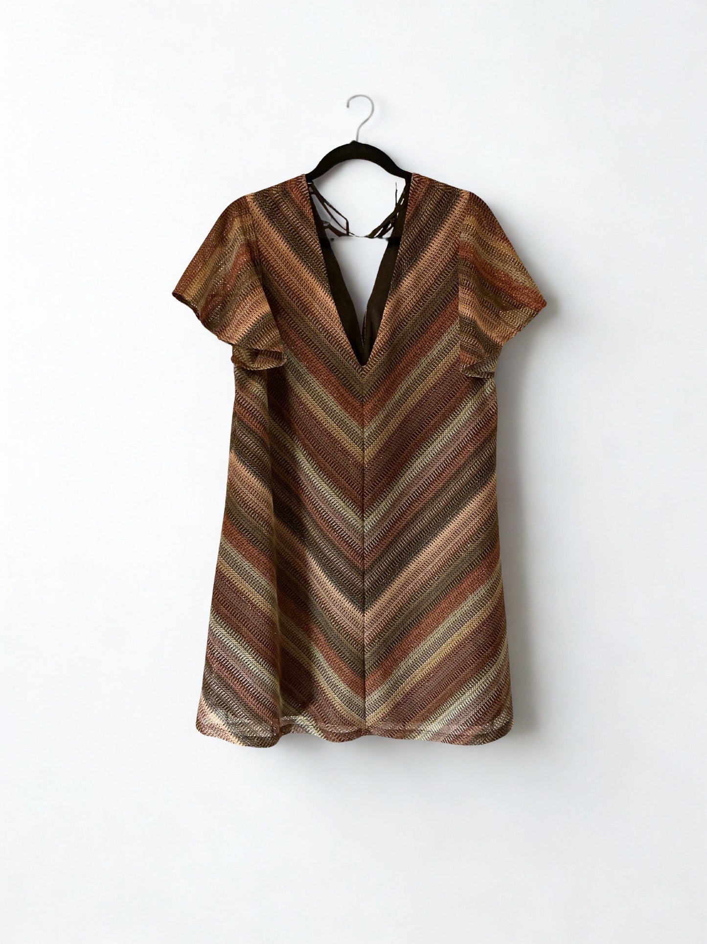 BCBGeneration Metallic Chevron Mini Dress – NWT