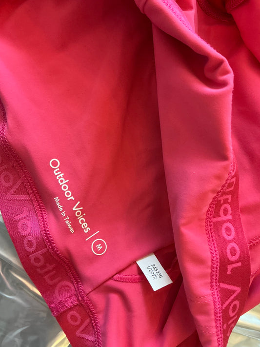 Outdoor Voices One-Shoulder Exercise Dress – Hot Pink – Size M
