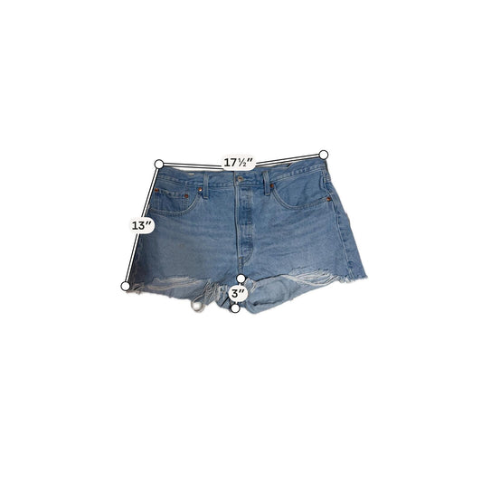 Levi's 501 Light Blue Denim Cutoff Shorts