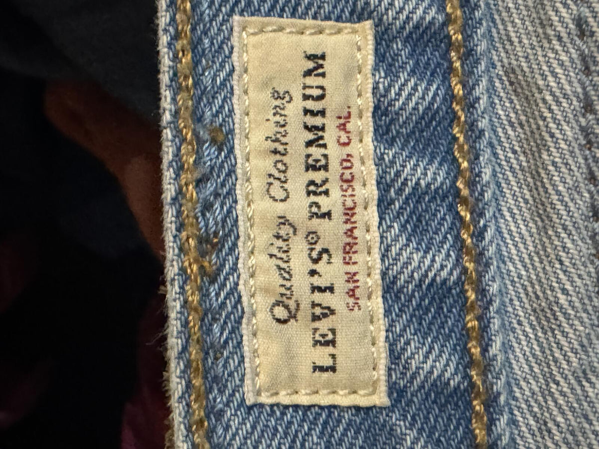 Levi's 501 Light Blue Denim Cutoff Shorts