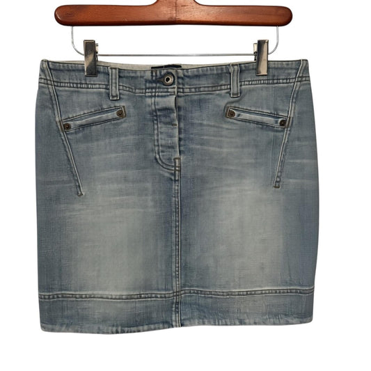 AJ Armani Jeans Women's Denim Mini Skirt Blue Size 10