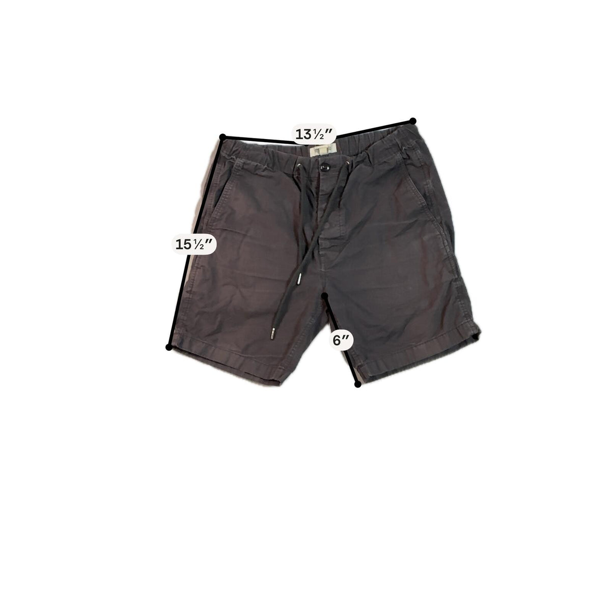 Madewell Black Drawstring Shorts Medium