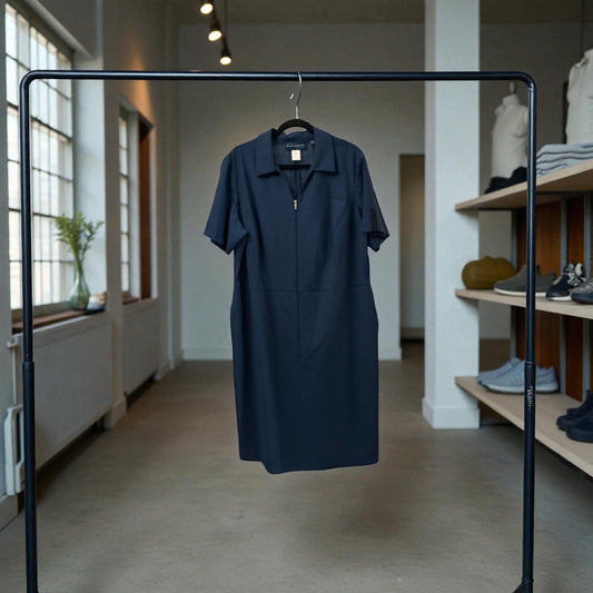 NWT Stan Herman for U.S. Airways Navy Blue Uniform Dress – Size 16WR – TwinHill Airline Attendant Vintage