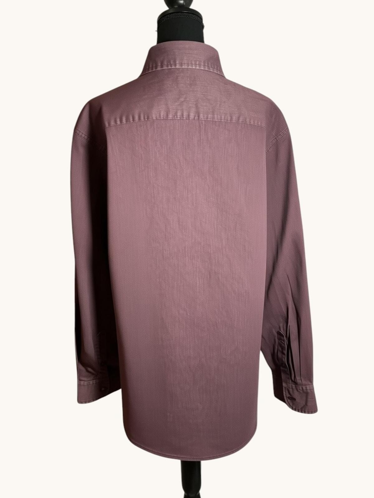 Wrangler Men's Mauve Button-Up Shirt with Chest Pockets