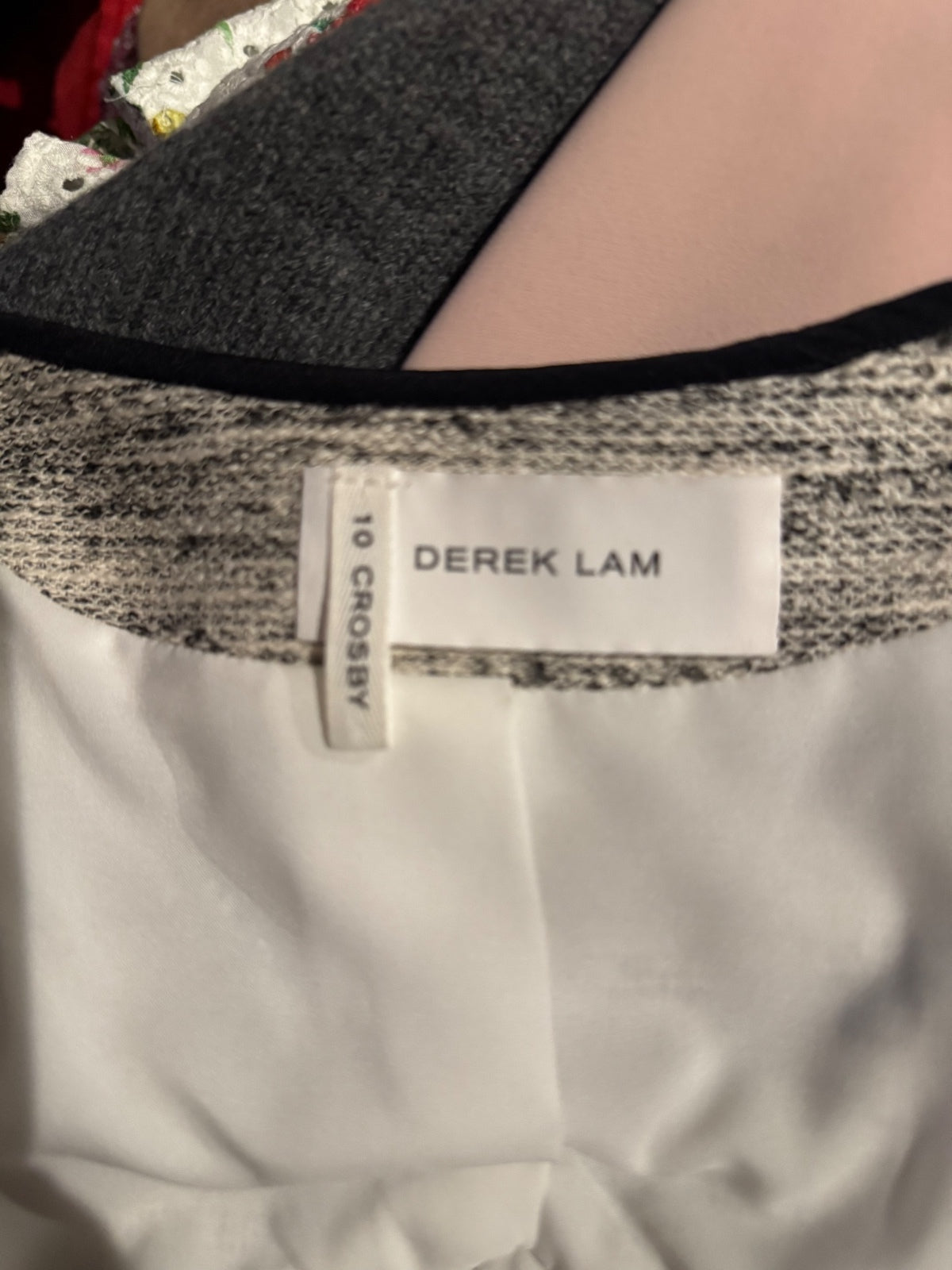 Derek Lam 10 Crosby Tweed Jacket Size 8 Cotton Silk Trim