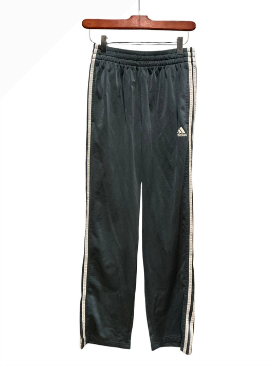 Adidas Black Track Pants with White Side Stripes
