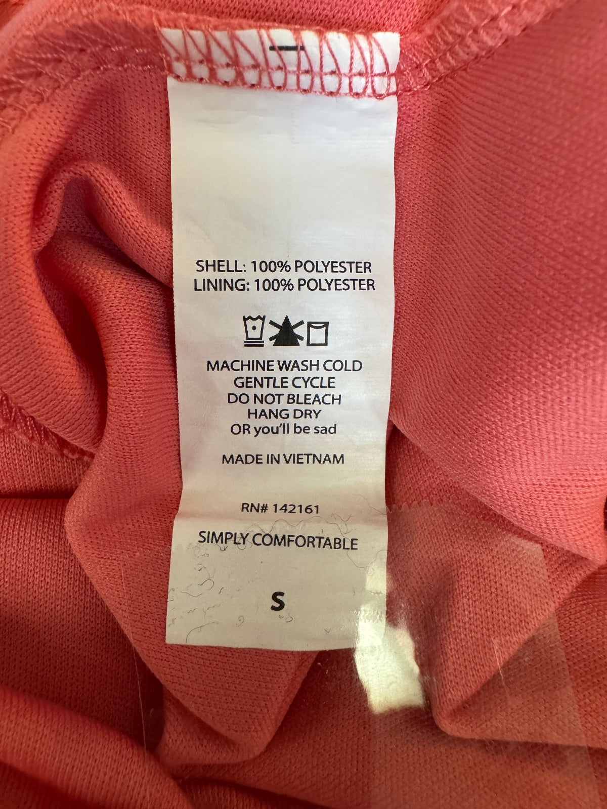 LuLaRoe Coral Polyester Skirt with Gray Waistband Size Small