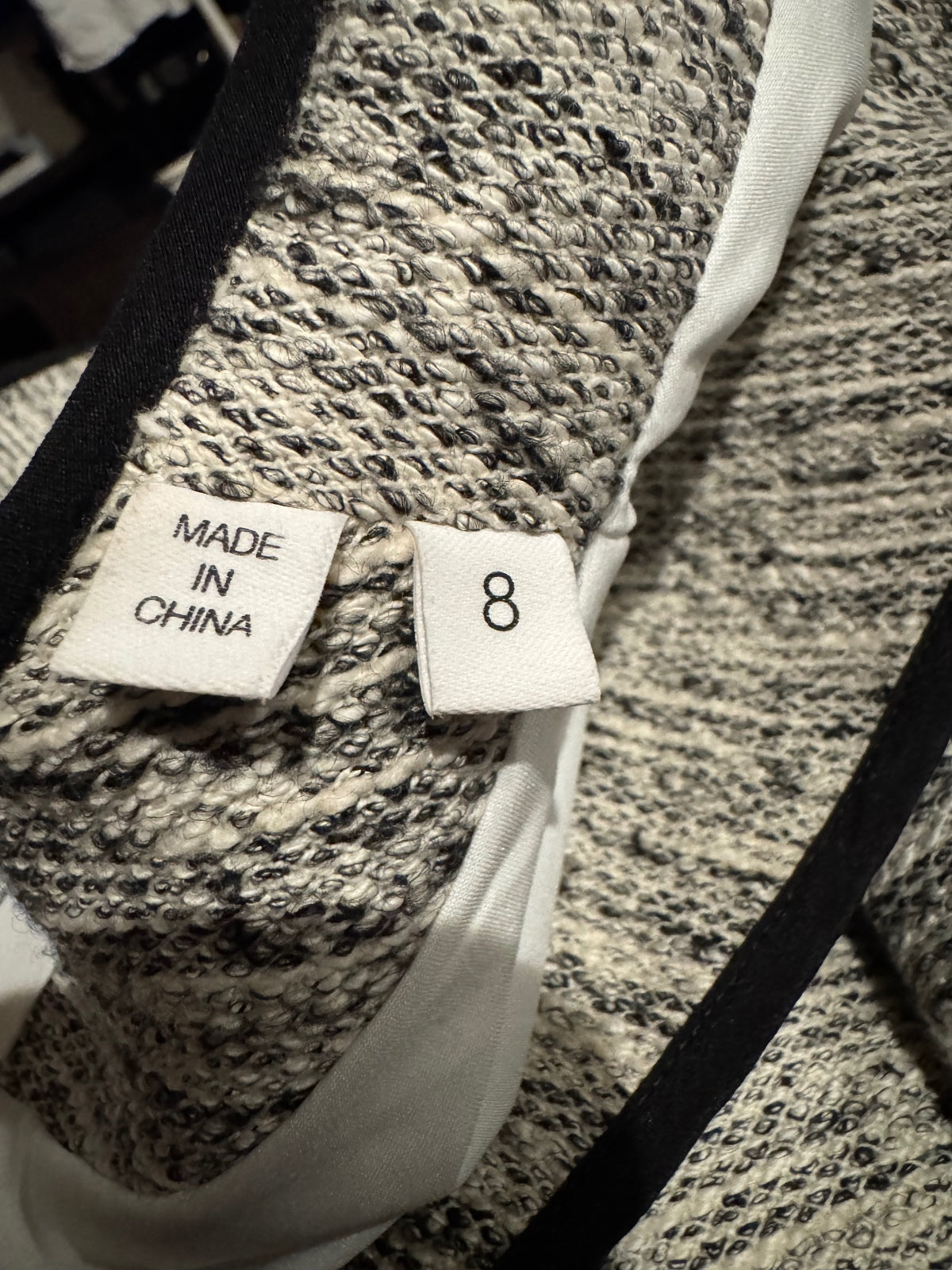 Derek Lam 10 Crosby Tweed Jacket Size 8 Cotton Silk Trim
