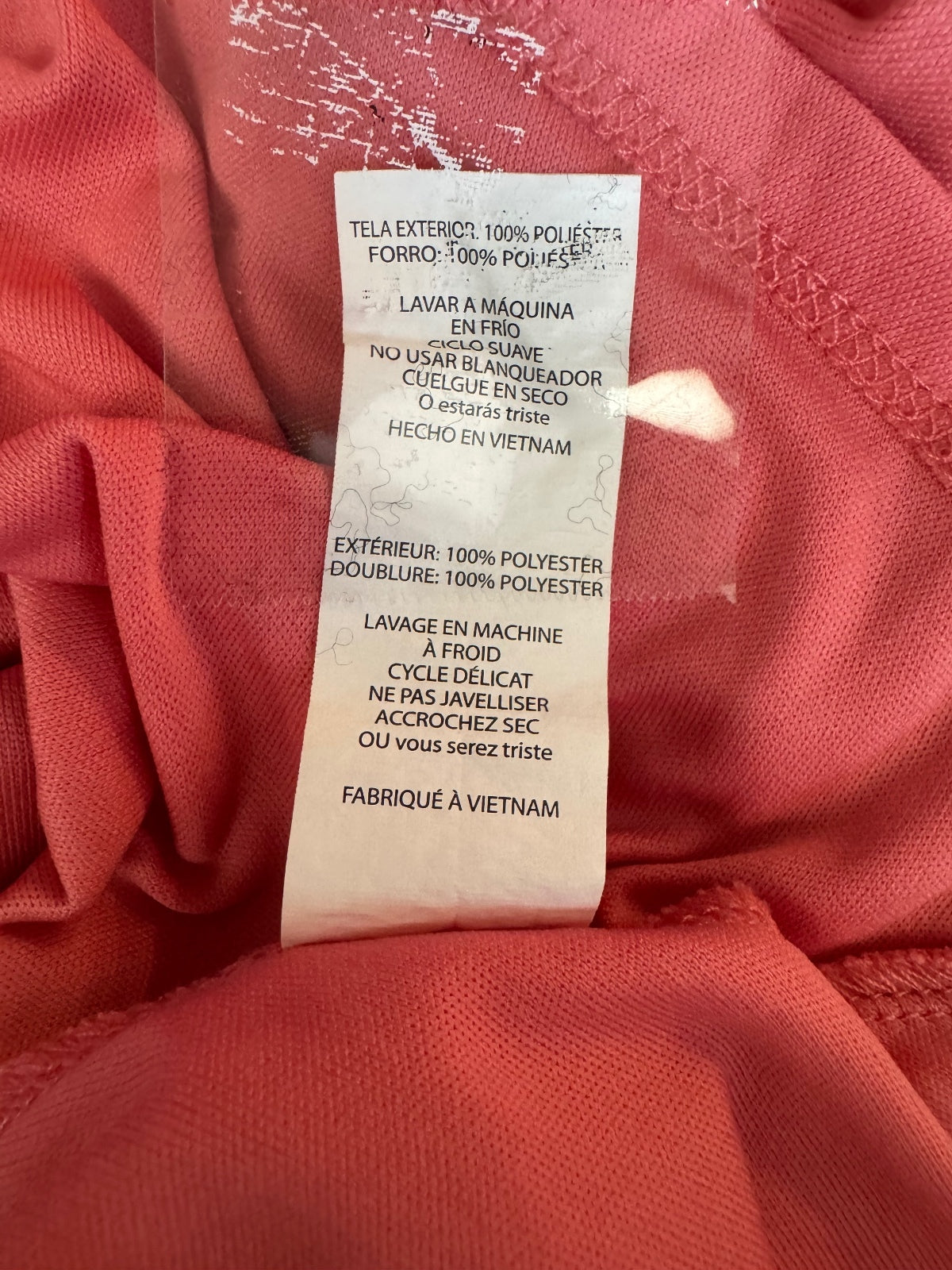 LuLaRoe Coral Polyester Skirt with Gray Waistband Size Small