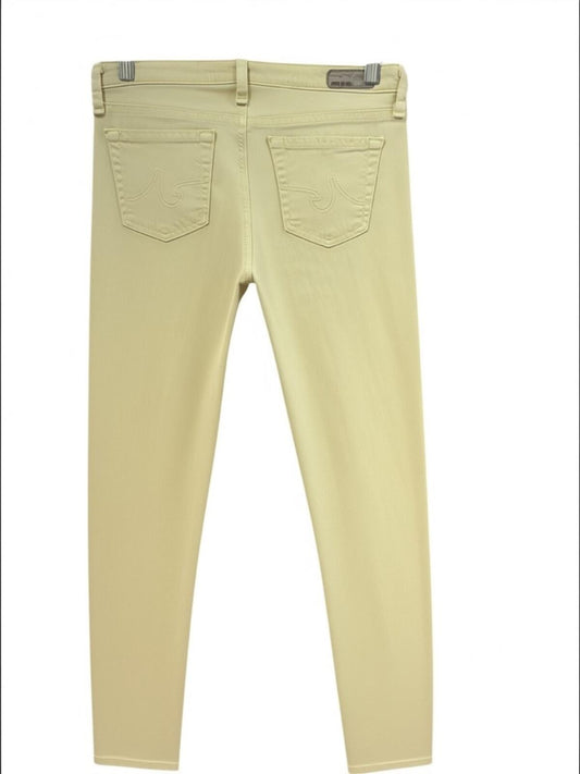 Adriano Goldschmied Slim Skinny Jeans in Pale Yellow