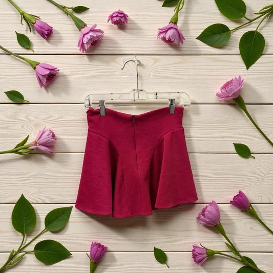 Julia Rich Burgundy Skater Skirt